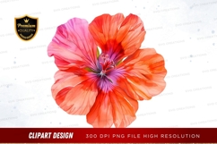 Vibrant flower clipart png Product Image 1