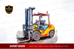 Industrial forklift clipart png Product Image 1
