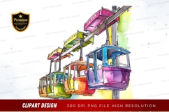 Colorful gondola ride Product Image 1