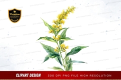 Yellow flower clipart png Product Image 1