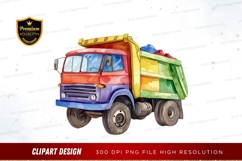 Colorful dump truck clipart png Product Image 1