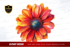 Vibrant flower clipart png Product Image 1