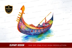 Colorful gondola clipart png Product Image 1