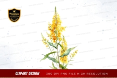 Bright yellow wildflowers clipart png Product Image 1