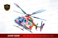 Colorful helicopter clipart png Product Image 1