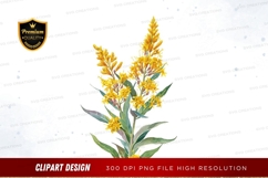 Yellow wildflower clipart png Product Image 1