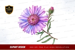 Purple flower clipart png Product Image 1
