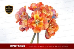 Vibrant orange and yellow flowers clipart png Product Image 1