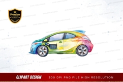 Colorful car clipart png Product Image 1