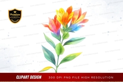 Colorful flower clipart png Product Image 1