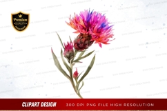 Vibrant flower clipart png Product Image 1