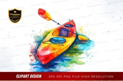 Colorful kayak clipart png Product Image 1
