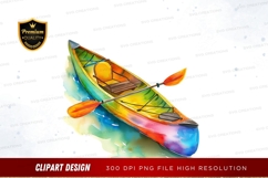 Colorful kayak clipart png Product Image 1