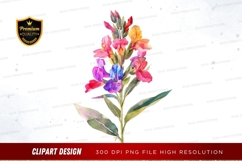 Colorful flower clipart png Product Image 1