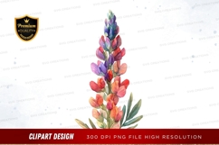 Colorful flower clipart png Product Image 1