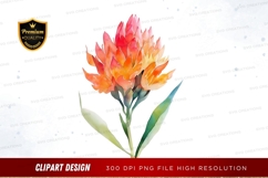 Vibrant flower clipart png Product Image 1