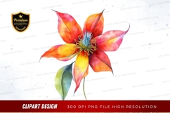 Vibrant flower clipart png Product Image 1