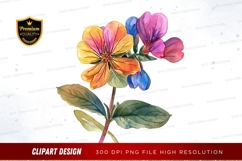 Colorful flower clipart png Product Image 1