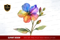 Colorful flower clipart png Product Image 1
