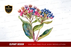 Colorful flower clipart png Product Image 1