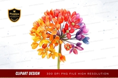 Colorful flower bouquet clipart png Product Image 1