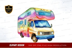 Colorful rv clipart png Product Image 1