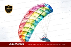 Colorful parachute clipart png Product Image 1
