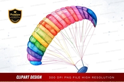 Colorful parachute clipart png Product Image 1