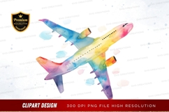 Colorful airplane clipart png Product Image 1