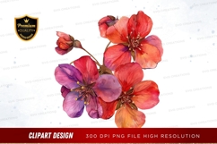 Vibrant flower bouquet clipart png Product Image 1