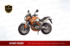 Orange sport motorcycle clipart png Product Image 1