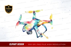 Colorful drone clipart png Product Image 1