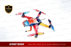 Colorful drone clipart png Product Image 1