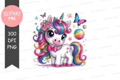 Magical unicorn clipart png Product Image 1
