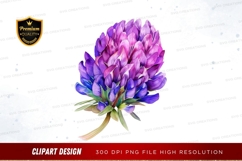 Vibrant purple flower clipart png Product Image 1