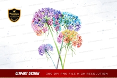 Colorful flower clipart png Product Image 1