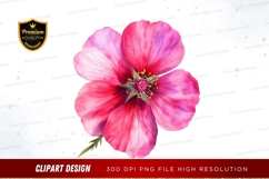 Pink hibiscus flower clipart png Product Image 1