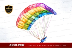 Colorful parachute clipart png Product Image 1