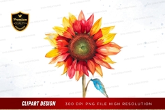 Vibrant sunflower clipart png Product Image 1