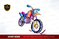 Colorful dirt bike clipart png Product Image 1