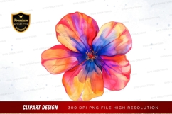 Vibrant flower clipart png Product Image 1