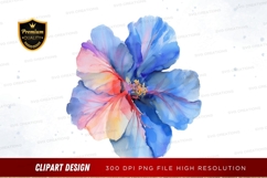 Colorful hibiscus flower clipart png Product Image 1