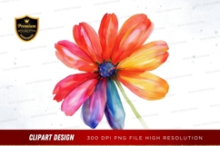 Vibrant flower clipart png Product Image 1