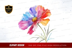 Colorful flower clipart png Product Image 1