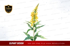 Yellow flower clipart png Product Image 1