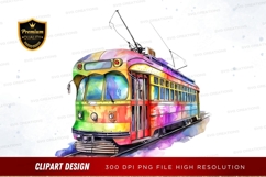 Colorful train clipart png Product Image 1