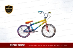 Colorful kids' bike clipart png Product Image 1
