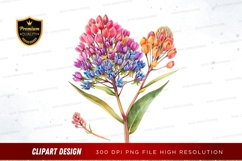 Colorful flower bouquet clipart png Product Image 1