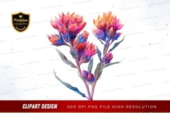 Vibrant flower clipart png Product Image 1