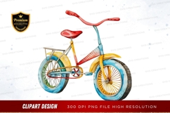 Colorful children's tricycle clipart png Product Image 1